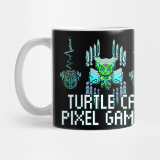 Turtle Lover Pixel Cat 8 Bit Gamer Mug